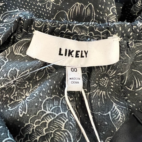 Likely Hanner Print Drawstring Waist Long Sleeve Dress in Charcoal (00) - Picture 11 of 13